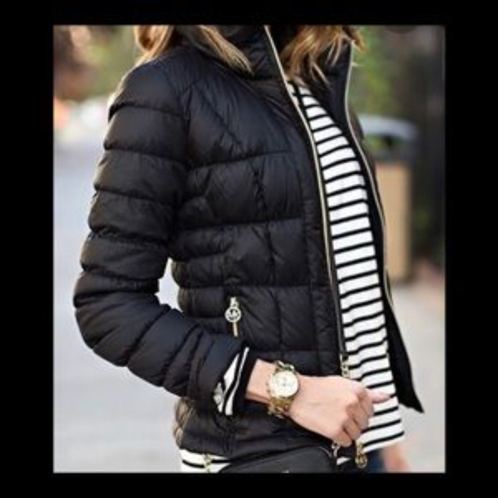 MICHAEL Michael Kors Black Quilted Puffer Jacket